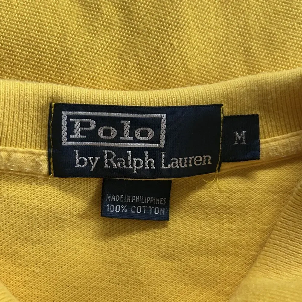 Polo Ralph Lauren Yellow Cotton Polo Shirt Men’s Medium